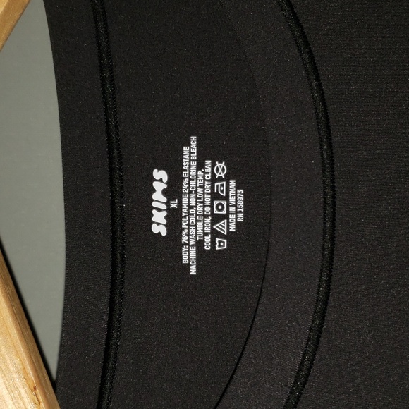 SKIMS *new* Fit Everybody black Onyx crew neck maxi  bodycon dress - Picture 7 of 8